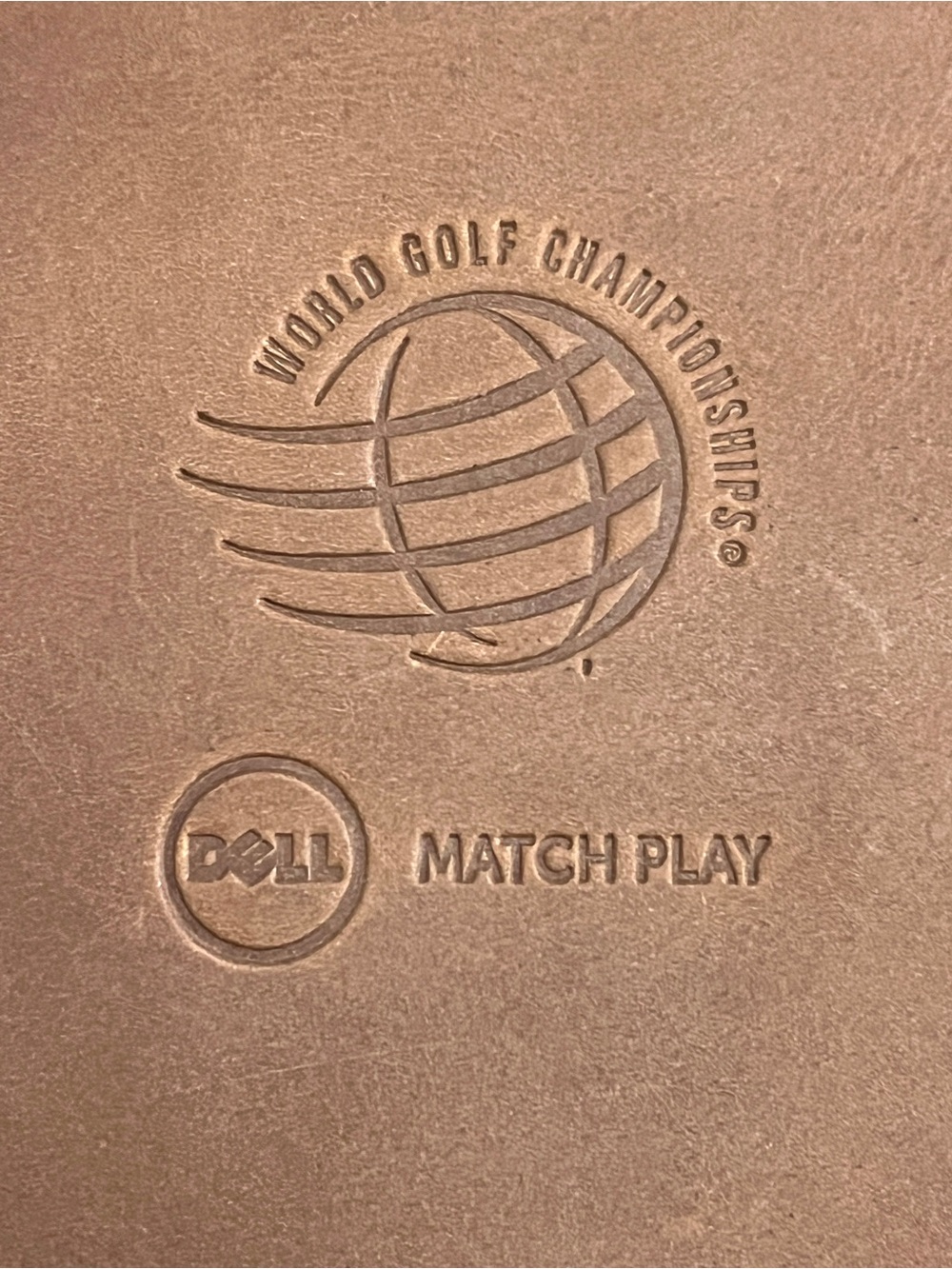 Cru Golf WGC Dell Match Play Genuine Distressed Leather Scorecard Holder - Picture 4 of 5